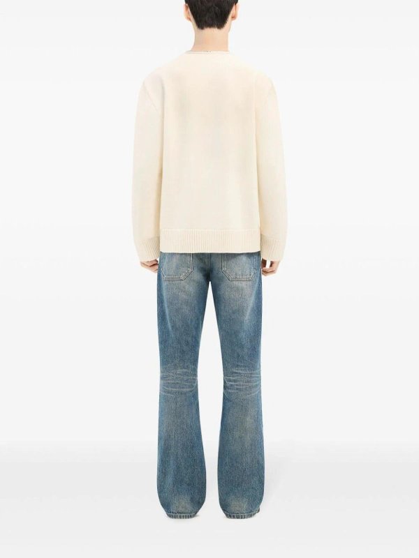 V-Pullover - Weiß shop online: Courreges