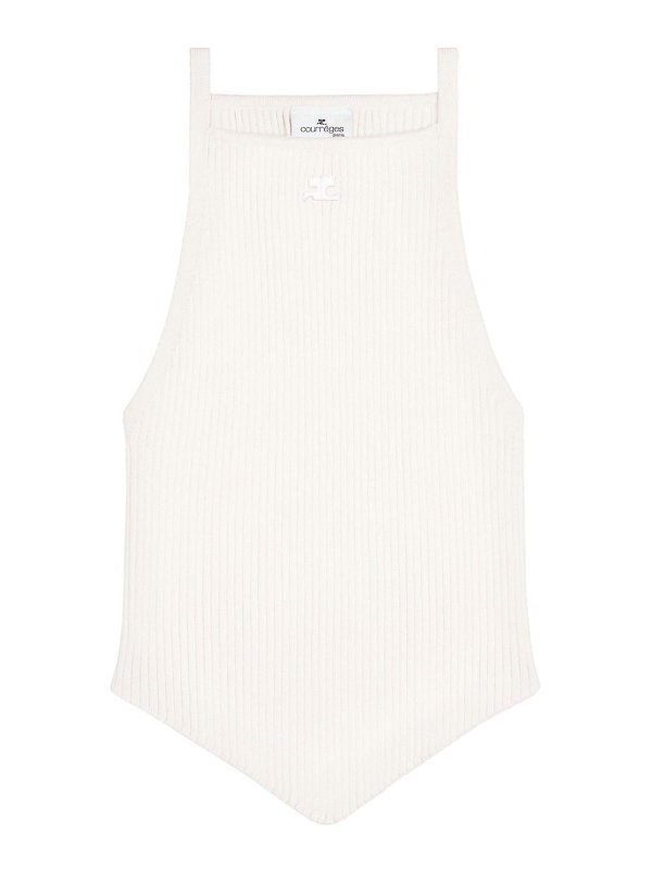 Courreges: Tops und Tank Tops - Top - Weiß
