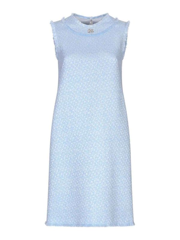 DOLCE & GABBANA: knee length dresses - Tweed Midi Drerss