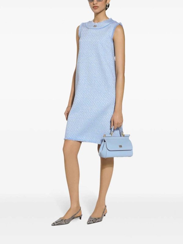 DOLCE & GABBANA: knee length dresses online - Tweed Midi Drerss