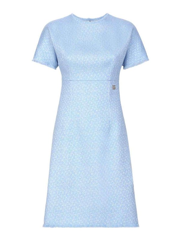 DOLCE & GABBANA: knee length dresses - Boucle Dress