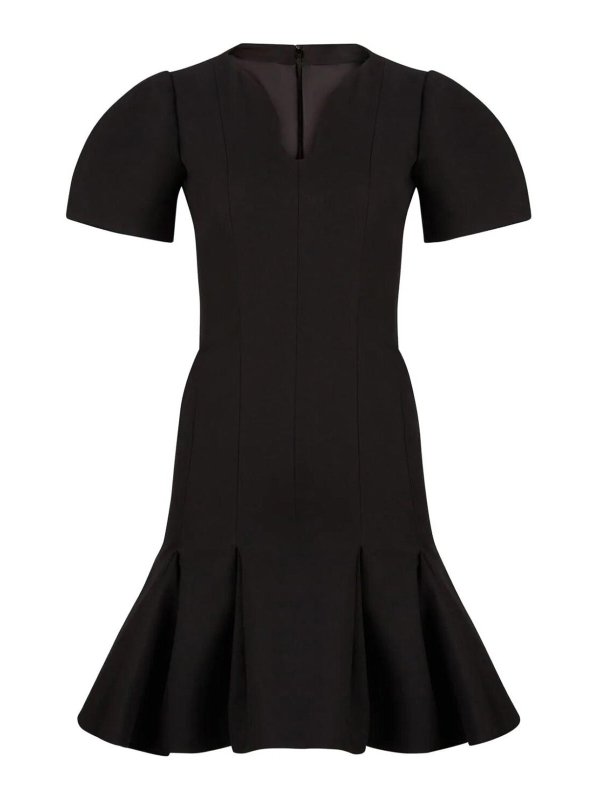 NINA RICCI: ニーレングスドレス - 膝丈ドレス - 黒