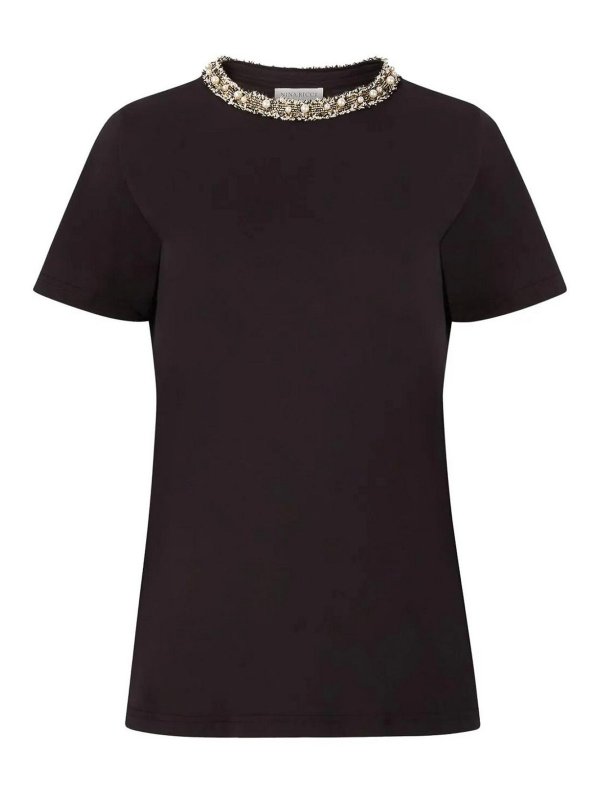NINA RICCI: t-shirts - Embroidered Tee