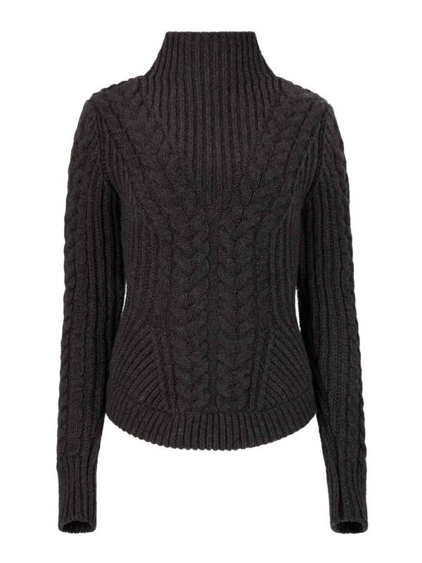 NINA RICCI: Col roulé & Col polo - Pull Col Roulé - Gris