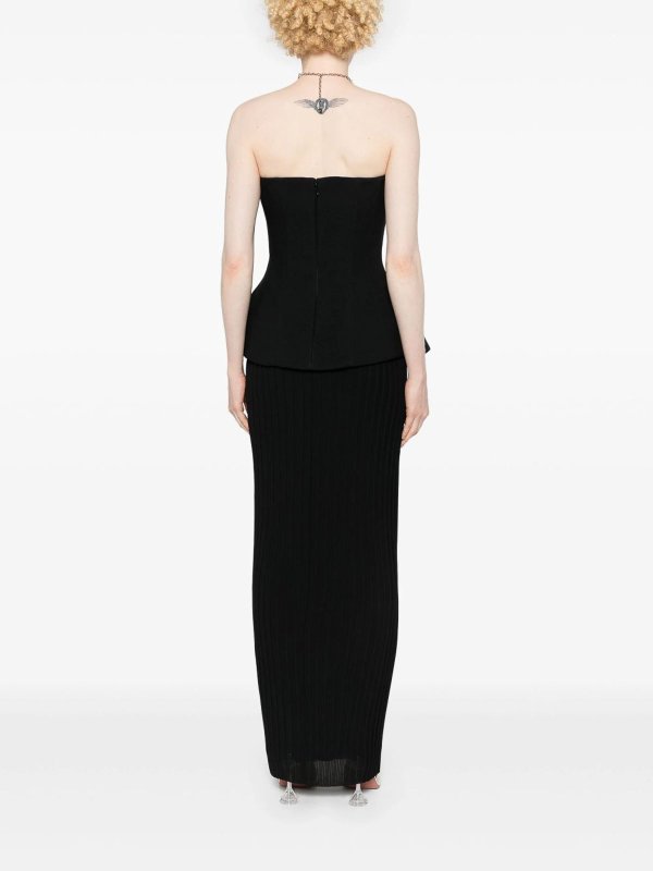 マキシドレス - 黒 shop online: SOLACE LONDON