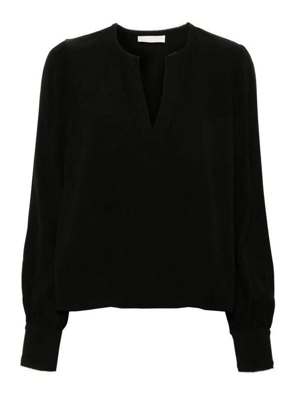 ULLA JOHNSON: ブラウス - ブラウス - 黒