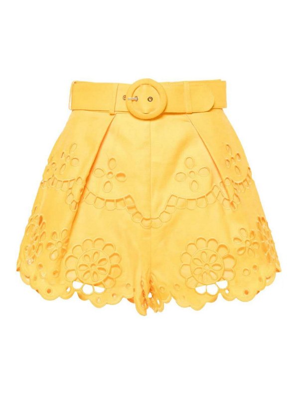 ZIMMERMANN: Trousers Shorts - Pop Embroidered Short