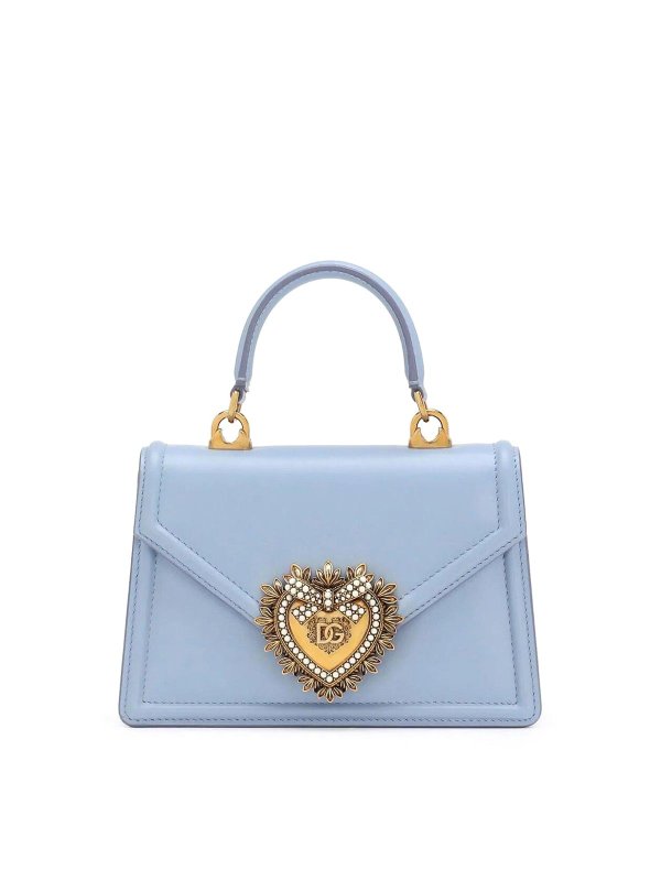 DOLCE & GABBANA: Handtaschen - Shopper - Hellblau