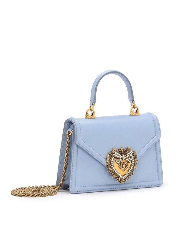 DOLCE & GABBANA: Handtaschen online - Shopper - Hellblau