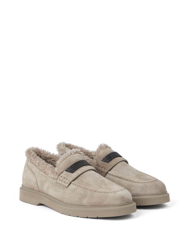 The Best Shops BRUNELLO CUCINELLI: Mokassins und Slippers - Mokassins - Beige