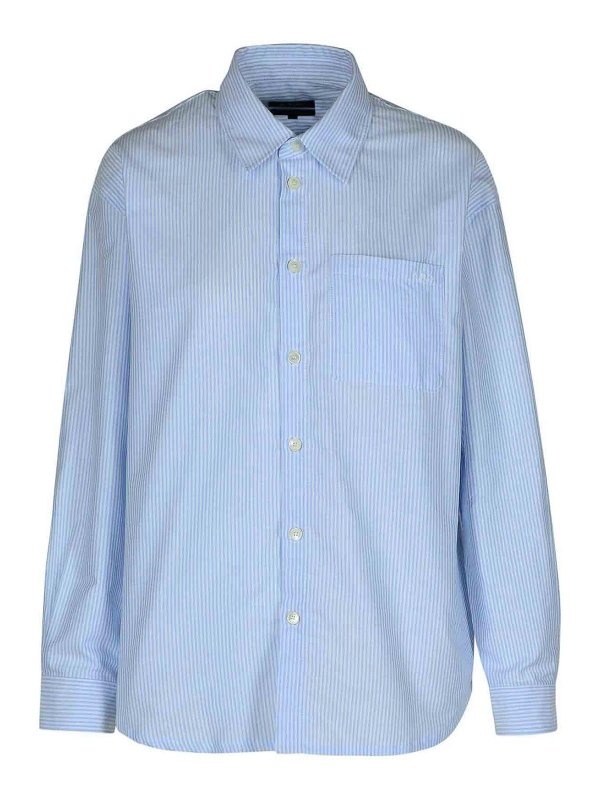 A.P.C.: shirts - Boyfriend Light Blue Cotton Shirt