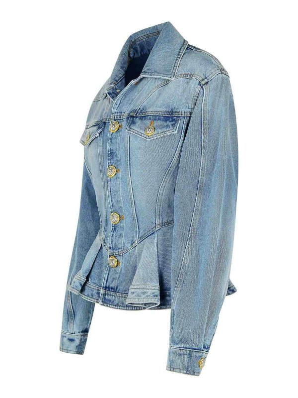 The Best Shops Balmain: giacche denim - Giacca di jeans azzurra