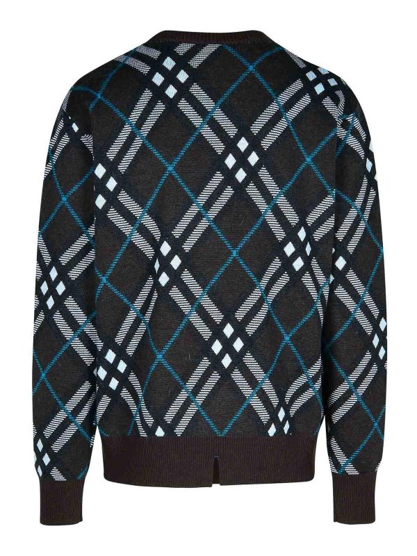 BURBERRY: Strickpullover mit Rundhalsausschnitt online - Rundhalspullover - Grün