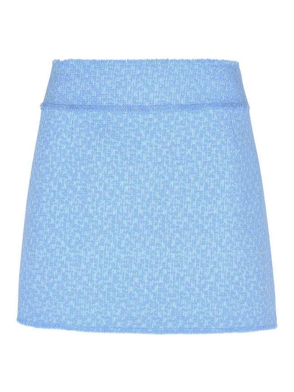 DOLCE & GABBANA: Mini jupes - Mini Jupe - Bleu Clair