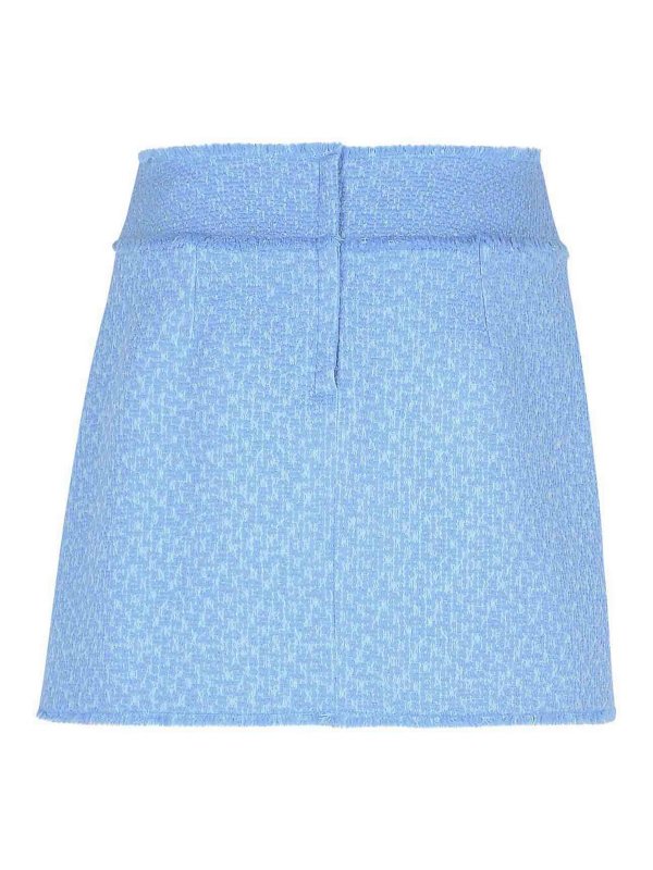 DOLCE & GABBANA: Mini jupes online - Mini Jupe - Bleu Clair