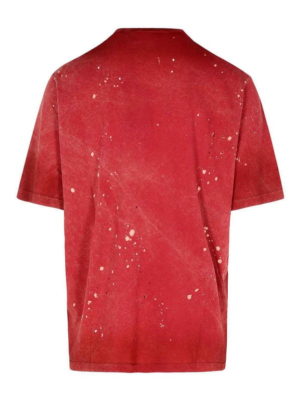 DSQUARED2: t-shirts online - Red Cotton T-Shirt