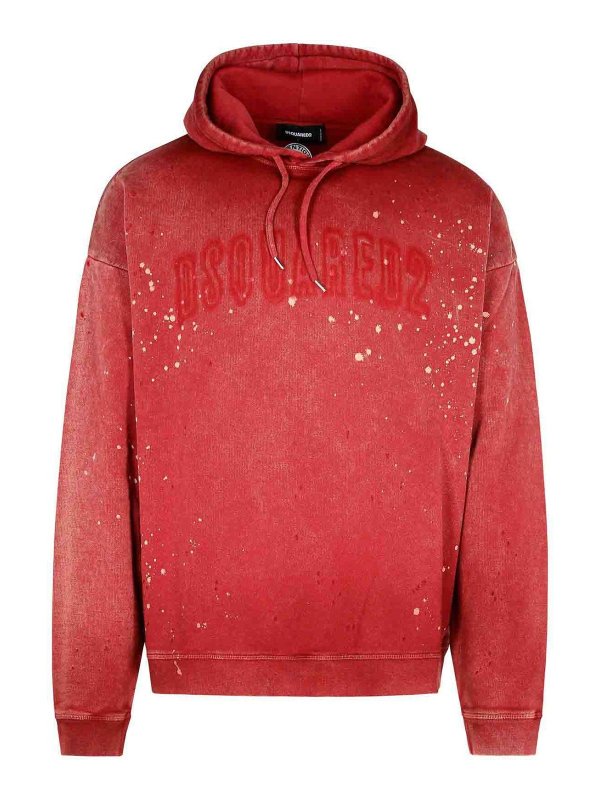 DSQUARED2: Sweatshirts und Pullover - Sweatshirt - Rot