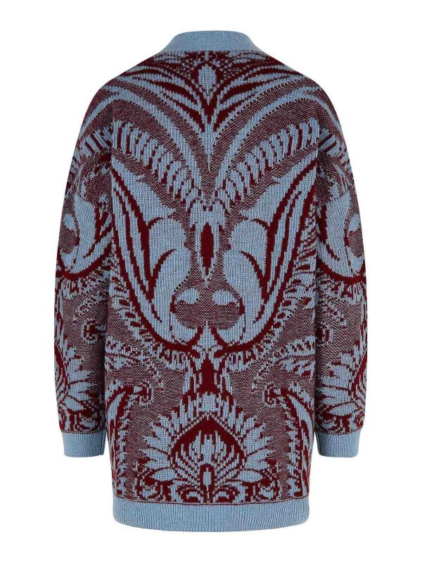 ETRO: cardigans online - Multicolor Wool Cardigan