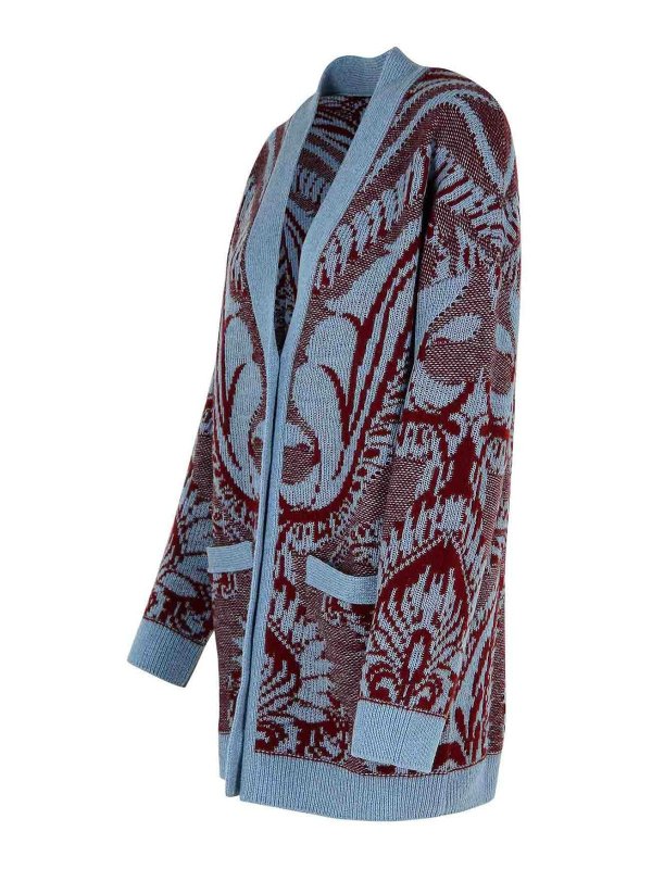 The Best Shops ETRO: cardigans - Multicolor Wool Cardigan