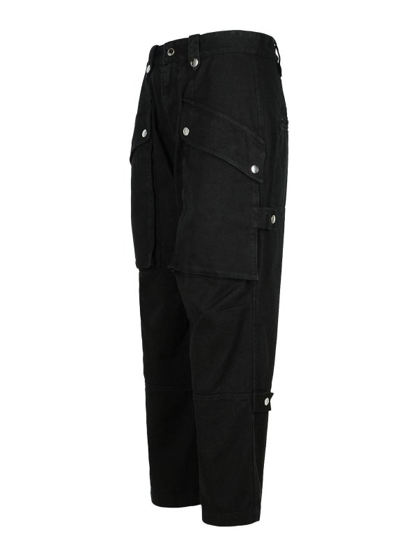 The Best Shops ISABEL MARANT: casual trousers - Jannick Black Cotton Pants