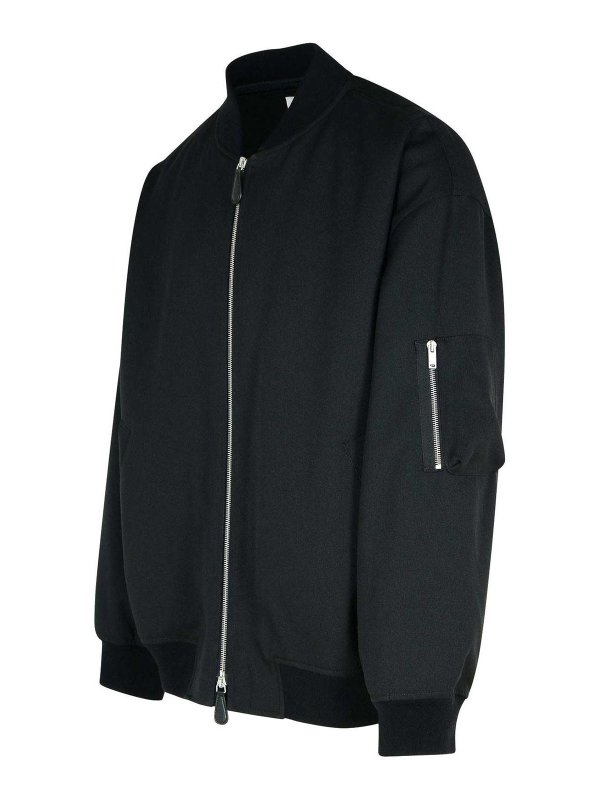 The Best Shops JIL SANDER: casual jackets - Black Polyester Jacket
