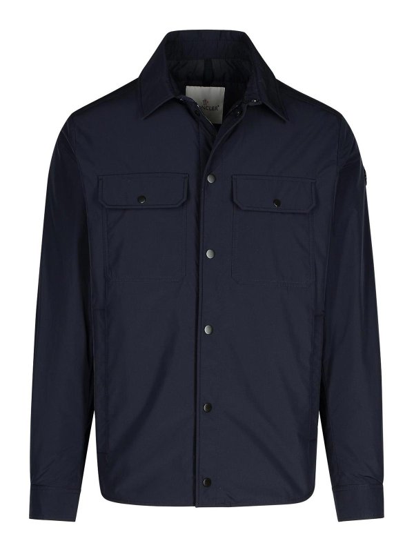 MONCLER: Vestes casuals - Veste Casual - Bleu Foncé