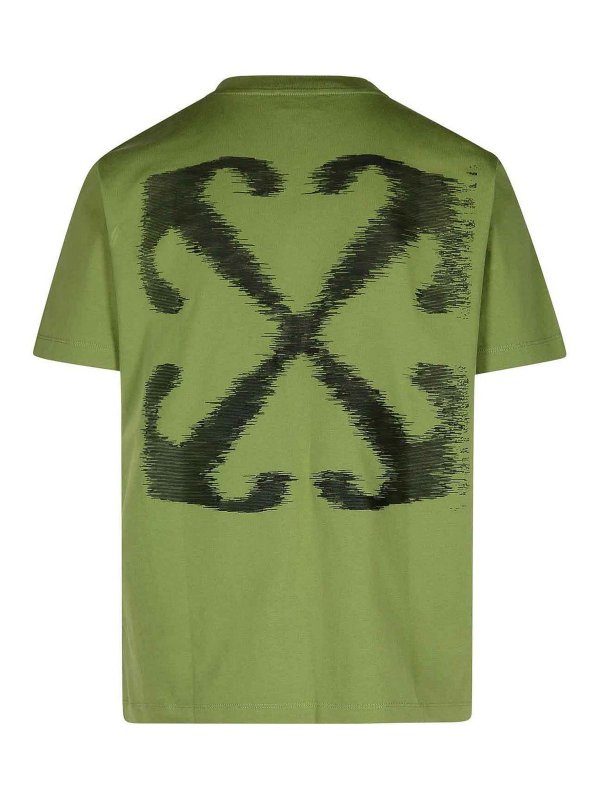 OFF-WHITE: T-shirts online - T-Shirt - Vert
