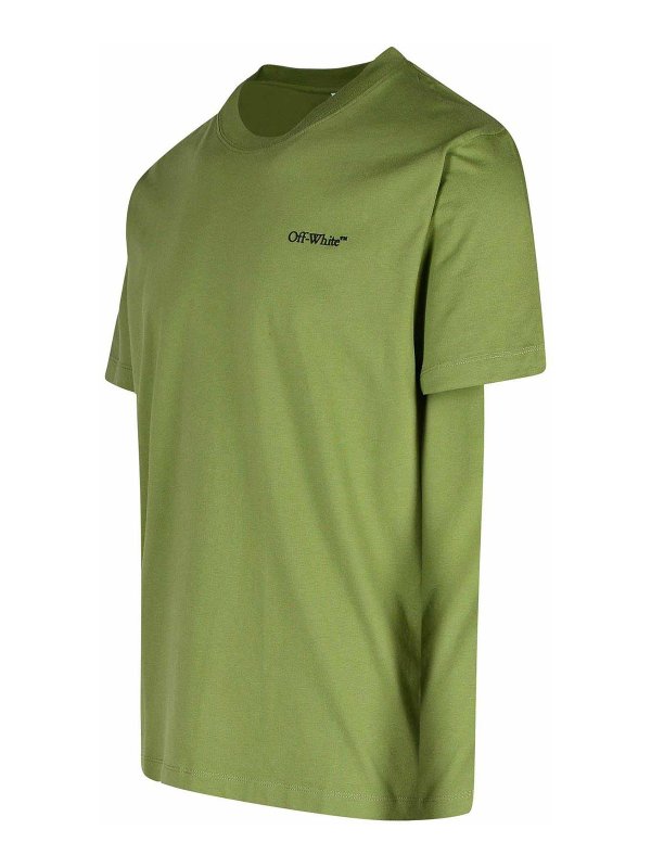 The Best Shops OFF-WHITE: T-shirts - T-Shirt - Vert