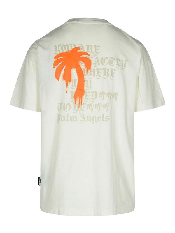 Palm Angels: T-shirts online - T-Shirt - Weiß