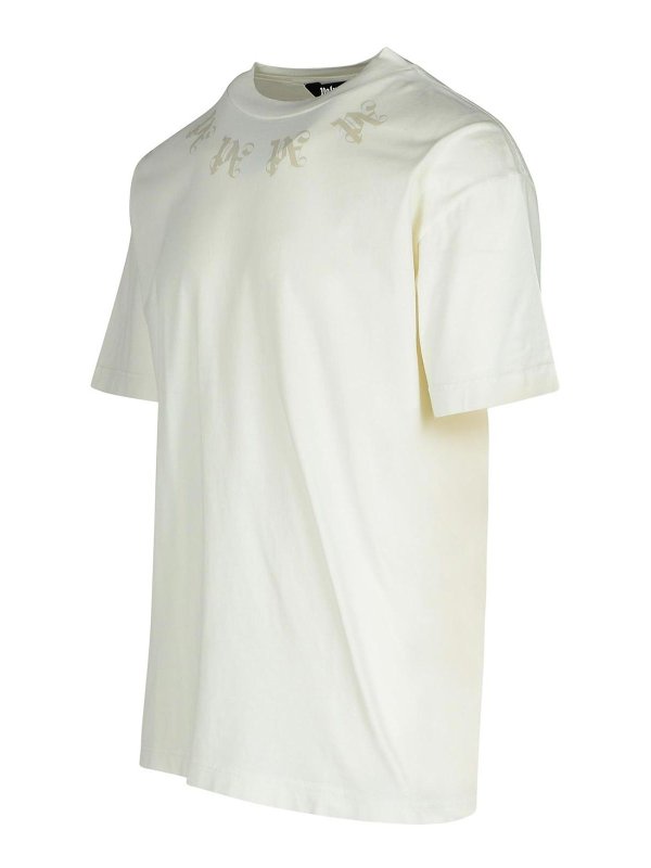 The Best Shops Palm Angels: T-shirts - T-Shirt - Weiß