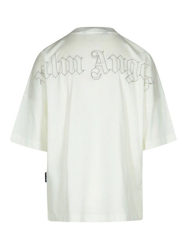 Palm Angels: Camisetas online - Camiseta - Blanco