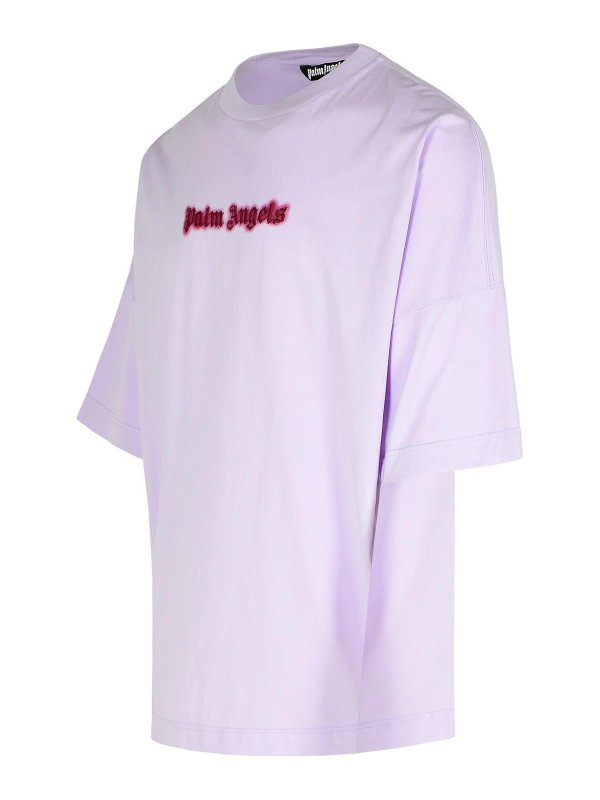 The Best Shops Palm Angels: T-shirts - T-Shirt - Violet Clair