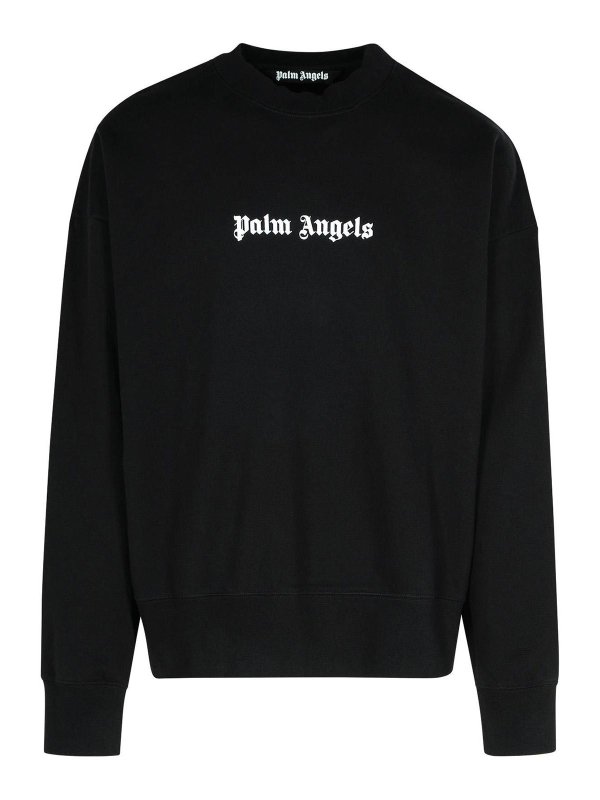 Palm Angels: Felpe e maglie - Felpa in cotone nero