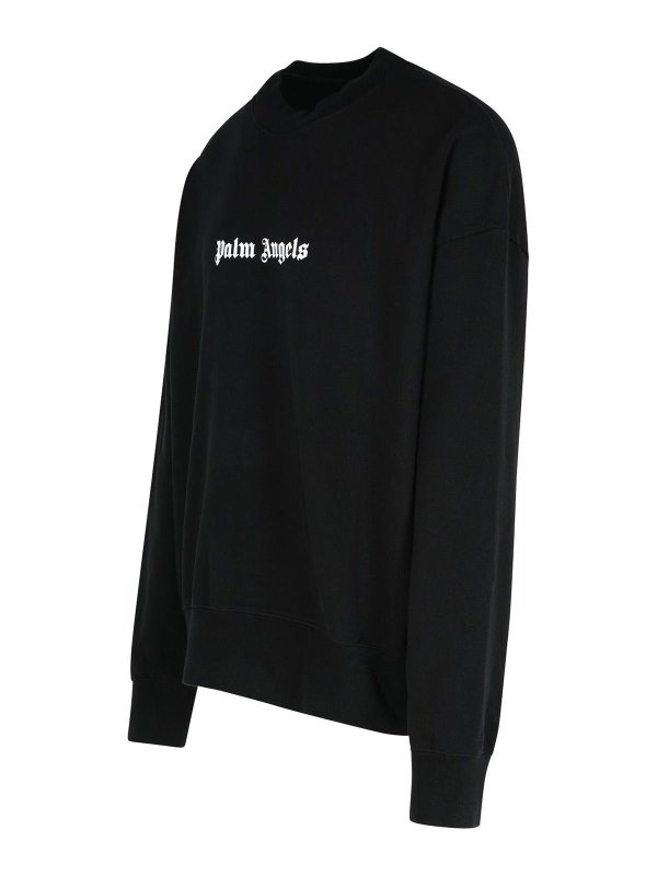 The Best Shops Palm Angels: Felpe e maglie - Felpa in cotone nero