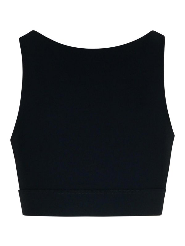 Palm Angels: Tops & Tank tops online - Training Black Polyamide Blend Top