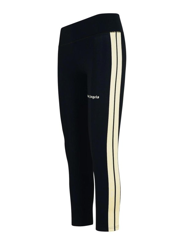 The Best Shops Palm Angels: leggings - Training Black Polyamide Blend Leggings