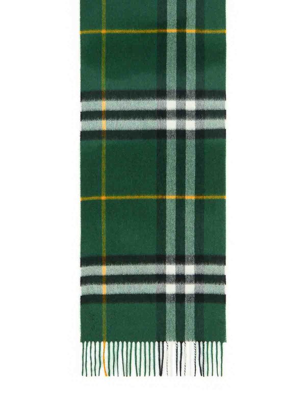 BURBERRY: scarves online - Mu Giant Green Cashmere Scarf