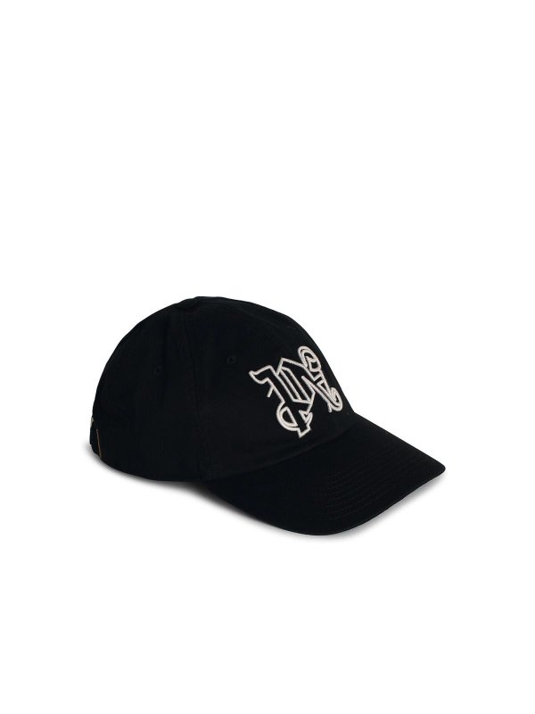 Palm Angels: hats & caps online - Black Cotton Cap
