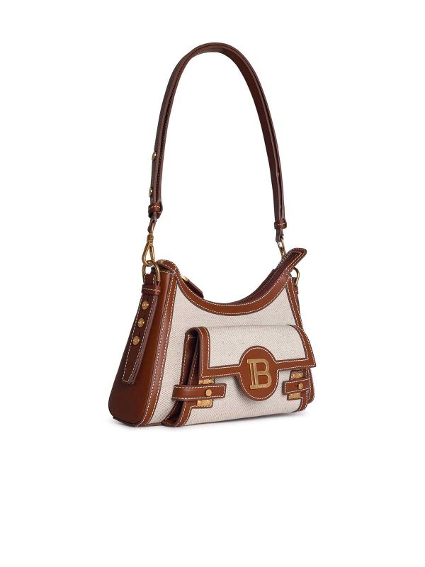 Balmain: Umhängetaschen online - Umhängetasche - Creme