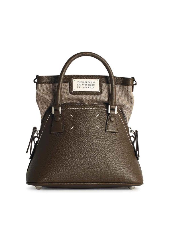 Maison Margiela: トートバッグ - トートバッグ - ブラウン