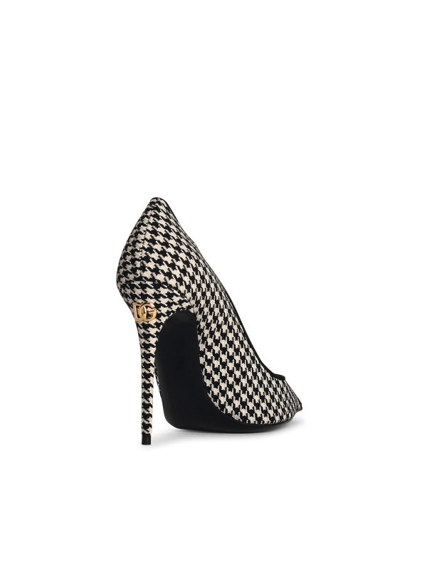 The Best Shops DOLCE & GABBANA: court shoes - Black Viscose Blend Leather Pumps