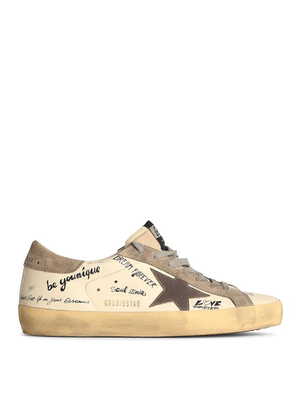 GOLDEN GOOSE: trainers - White Leather Sneakers
