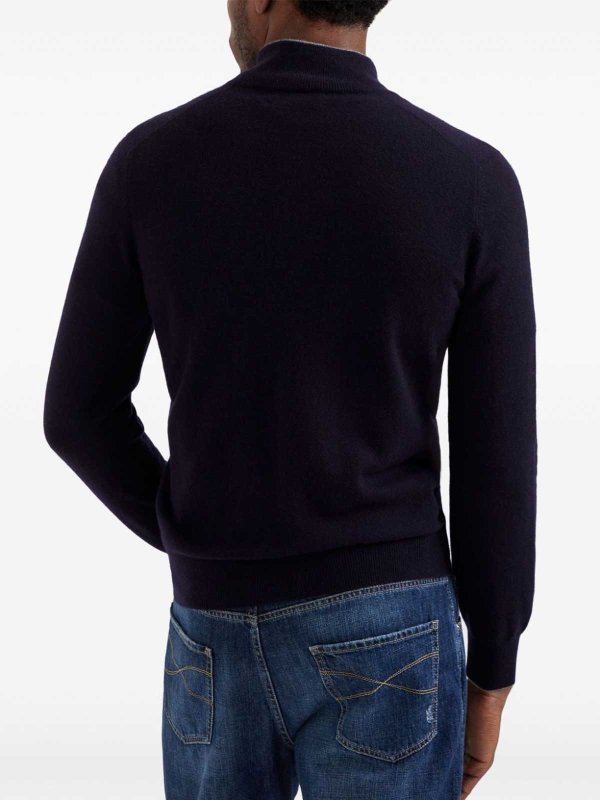 Suéter Cuello Redondo - Azul shop online: BRUNELLO CUCINELLI