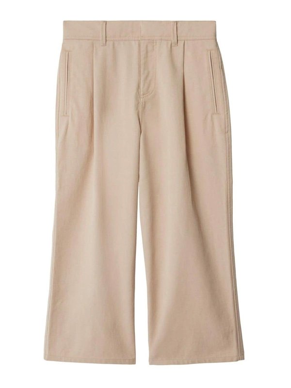 BURBERRY: カジュアルトラウザー - カジュアルパンツ - グレー