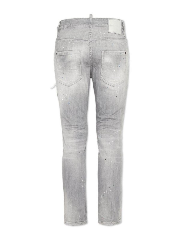 DSQUARED2: Jeans pitillos online - Vaqueros Pitillos - Gris