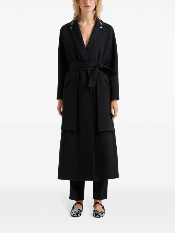Abrigo Largo - Negro shop online: GIORGIO ARMANI