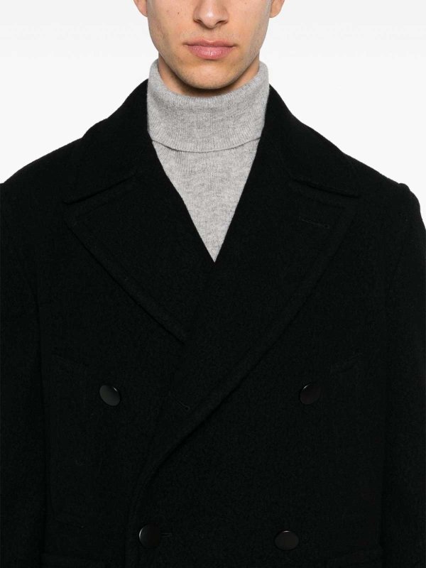 TAGLIATORE: knee length coats online - Wool coat