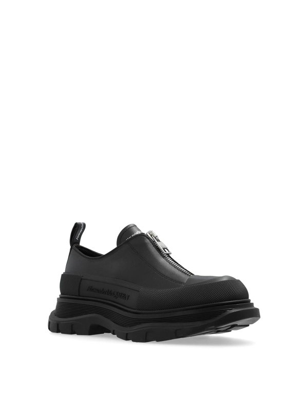 ALEXANDER MCQUEEN: trainers online - Zipped leather sneakers