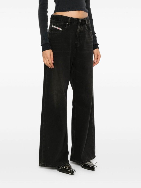 The Best Shops DIESEL: ストレートジーンズ - ストレートジーンズ - 黒