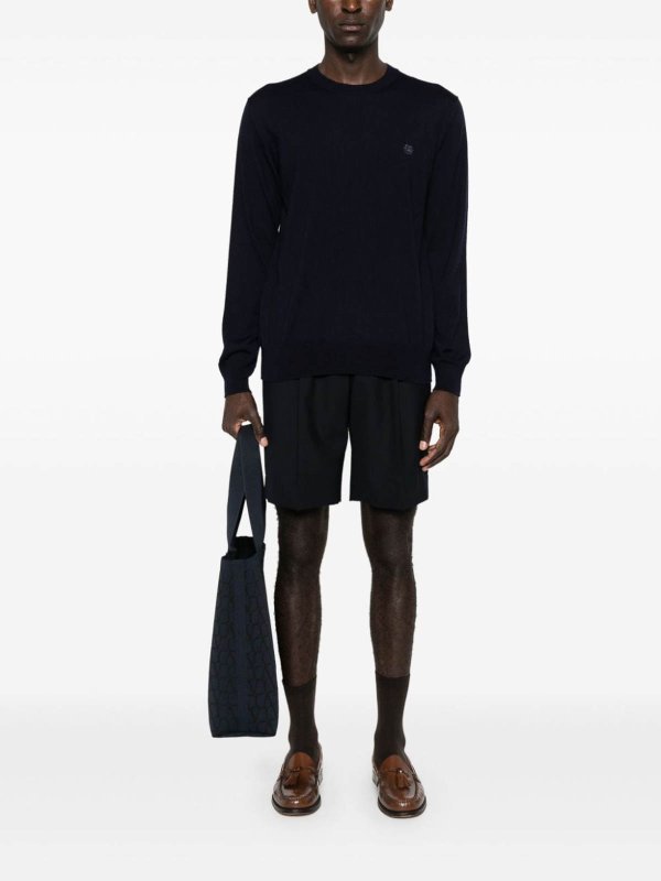 ETRO buy online Rundhalspullover - Dunkelblau